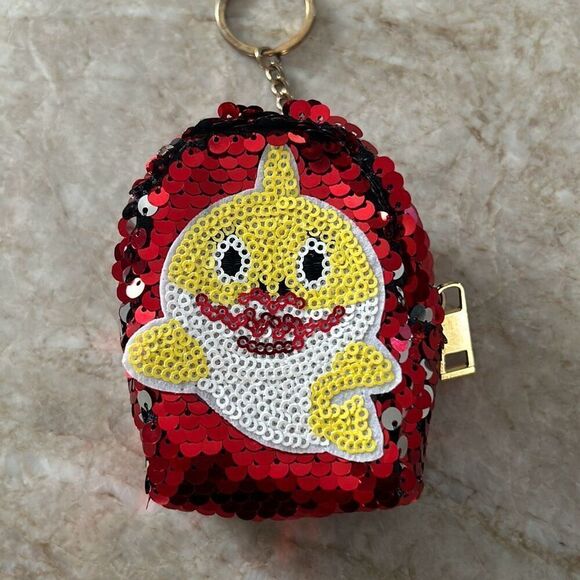 Baby Shark Sequined Mini Backpack - Picture 3 of 4